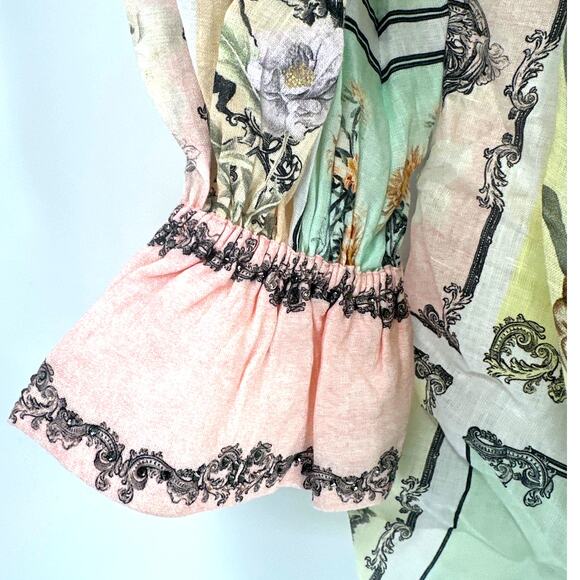 Camilla Long Live Letterpress Mini Shift Shirt Dress Size L - Picture 6 of 14